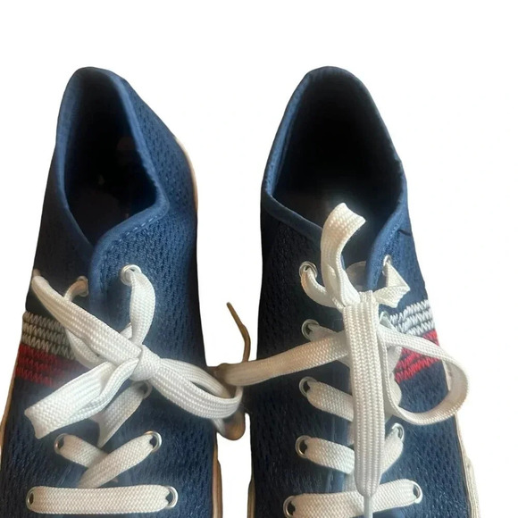 Tommy Hilfiger Lev Sneaker Tennis Shoes Navy Red White Casual Size 9.5 Women's - Picture 4 of 13